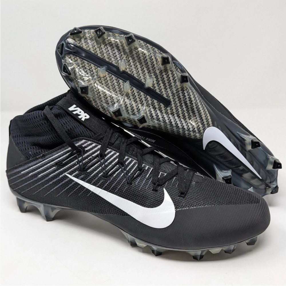 Nike Vapor Untouchable 2 CF Black and White Men's Football Cleats Sz 14